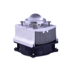 20w 50w 100W LED Aluminium Heat Sink Cooling Fan 44mm Lens + Reflector Bracket - Picture 1 of 3