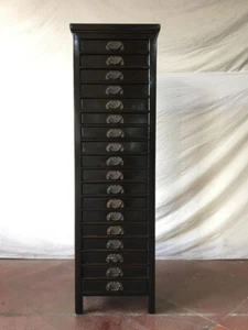 Antiker Apothekerschrank Dokumentenschrank Aktenschrank 18Schubladen Höhe150cm - Bild 1 von 4