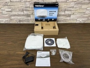 TRENDnet N300 Wireless PoE Access Point with Software Controller, Gigabit, AP - Picture 1 of 15