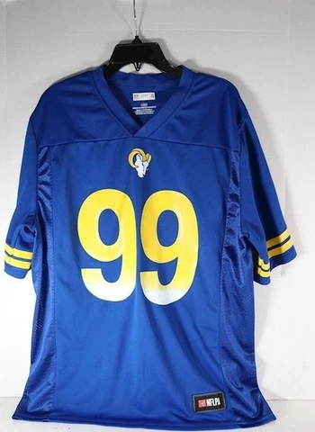 NFL Los Angeles Rams Jersey Donald #99 Size L Mens Blue Team NFLPA Cover