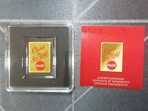 Goldbarren Republik Tschad, "CocaCola", 3.000 Francs