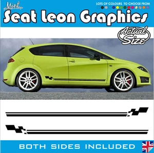 Seat Leon Side Stripes FR Cupra Ibiza Decals Stickers Graphics 002 - Picture 1 of 5