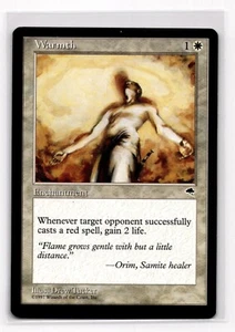 Warmth, MTG Tempest (1997) Uncommon White Enchantment LP - Picture 1 of 2