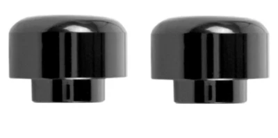 x Manubrio Yamaha Coppia Tappi Alluminio Nero Bilanceri Terminali Tipo Originali - Immagine 1 di 4