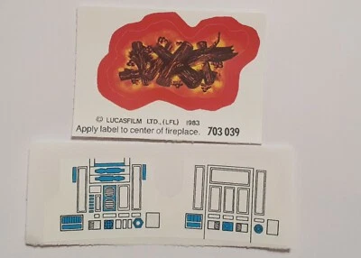 Vintage Star Wars Replacement Ewok Village Fire Pit Toy Sticker - No Need To Cut - Image 1 of 3
