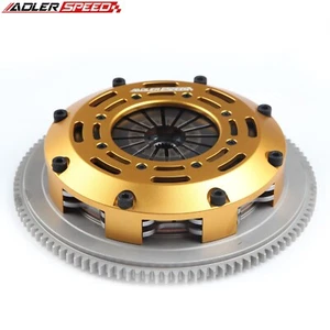 ADLERSPEED RACING CLUTCH TWIN DISC KIT FOR ECLIPSE TSi LASER RS 4G63 AWD 6 BOLT - Foto 1 di 3