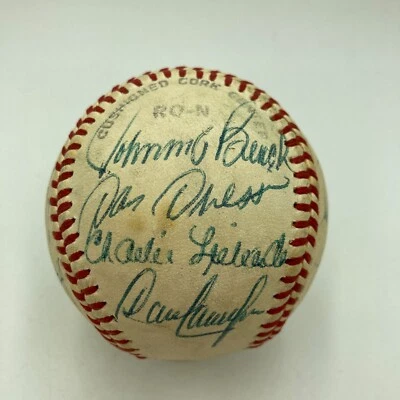 1981 Cincinnati Reds Team Signed National League Baseball Johnny Bench JSA COA - Image 1 of 4