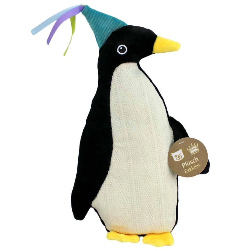 LB Pinguin Kuscheltier aus Plüsch 2D Kissen - ca. 35 cm Plüschtier Stofftier