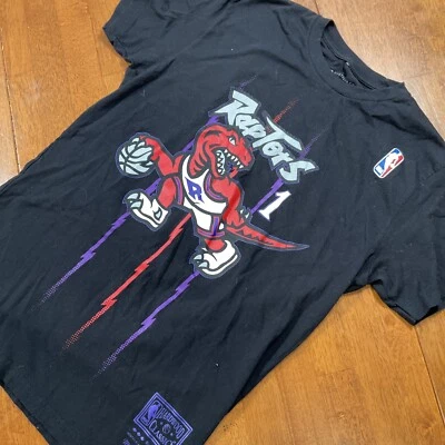 Camisa Jersey Mitchell & Ness Para Hombre Pequeña Negra Toronto Raptors Tracy McGrady #1 Foto 1 de 4