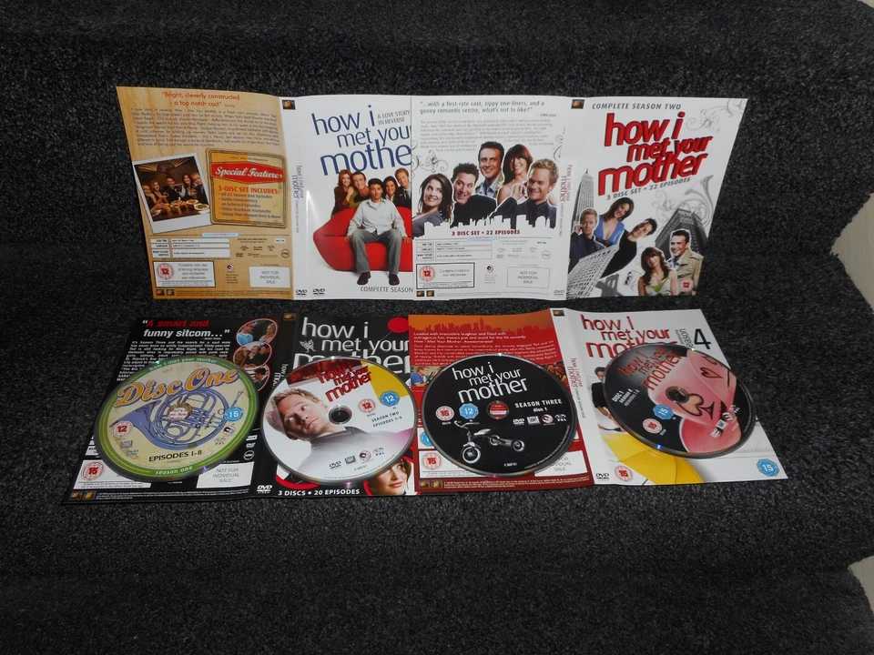 HOW I MET YOUR MOTHER - SERIES 1 -4 - 12 DVD SET - Image 1 of 1