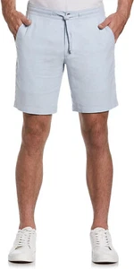 Cubavera Men's 9" Linen Blend Cross Dye Short, Cerulean, XL - Picture 1 of 2