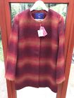 Gorgeous Ladies Coat From Ness Designed In Scotland Size 14 Claret Mix BNWT 