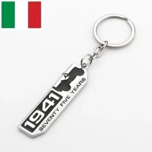 Portachiavi Per JEEP Cherokee Compass Wrangler Renegade Willys 4x4 1941 75 Years - Foto 1 di 1