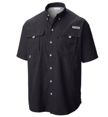 NEW COLUMBIA Men’s PFG Bahama Short Sleeve Fishing Shirt UPF 30 Vented - Image 1 of 4