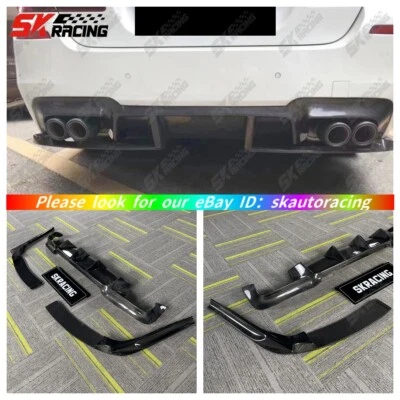 Fits 2012-2016 BMW M5 F10 Forged /Carbon Fiber Rear Bumper Lip Diffuser Splitter - Image 1 of 4