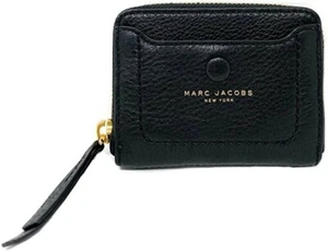 Cartera Marc Jacobs M0013054 Mini Muñequera Cuero Negra Cremallera Alrededor - Imagen 1 de 4