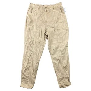 Old Navy Loose Cargo Pants Mens XL Khaki Relaxed Fit Utility Hiking Baggy NWT - Picture 1 of 16