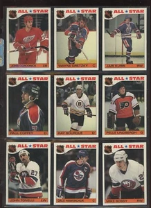 1985-86 O-Pee-Chee / Topps Stickers Inserts Set (33) - Picture 1 of 4