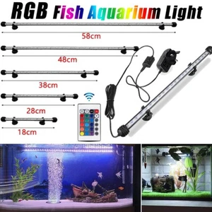 Submersible Aquarium Light Underwater Multicolour LED Lights for Fish Tank New - Picture 1 of 13