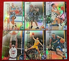 1998-99 Topps Finest & Refractors Bibby RC Iverson Malone Wallace Rose PSA 10