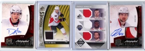 Ottawa Senators - Upper Deck Hockey Lot- 2 Auto& 2 Relics (Karlsson, White, etc) - Picture 1 of 9