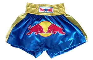 Blue Bulls Red Muaythai Kickboxing Shorts Muay Thai Mma UFC Kick Boxing Costume - Picture 1 of 2