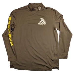 2014 Marine Corps Marathon Mock Neck Performance Shirt Large Running USMC - Picture 1 of 6