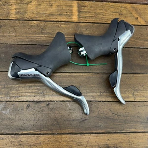 Shimano Dura Ace Shifter Set 10s ST-7801 Shift Lever 10 Speed Vintae 10s DuraAce - Picture 1 of 11