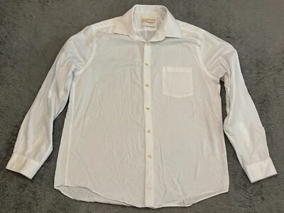 Camisa de vestir Michael Kors ajustada para hombre grande blanca 16,5 34/35 oficina carrera Foto 1 de 4
