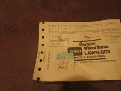 NOS Wheel Horse Toro Part 8571 clutch thrust bearing deck push mower lawn  - Image 1 of 3