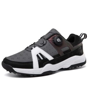 Professional Men's Golf Sneakers Breathable Grass Golfer Training Walking Shoes - Picture 1 of 15