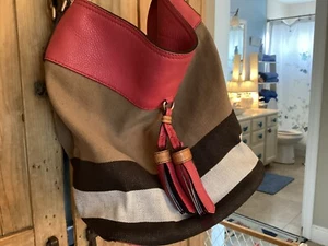 Bolso Bucket Burberry Mega Check Susanna de lona de cuero - Imagen 1 de 12