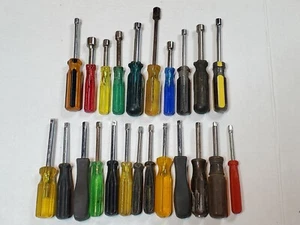 23 Nut Drivers 1/4" Drive Spinners Mixed Lot - Picture 1 of 3