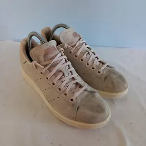 Adidas Stan Smith Pale Pink Suede Trainers Sneakers Shoes Womens UK Size 6 - Picture 1 of 16