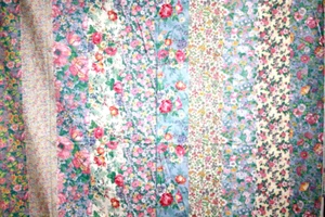 RAYAS FLORALES PREIMPRESAS DE JOAN KESSLER PARA CONCORD - TELA 100% ALGODÓN - Imagen 1 de 4