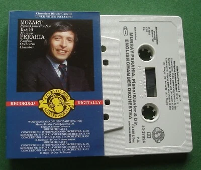 Mozart Piano Concertos Nos 15 & 16 Murray Perahia ECO Cassette Tape - TESTED - Image 1 of 2
