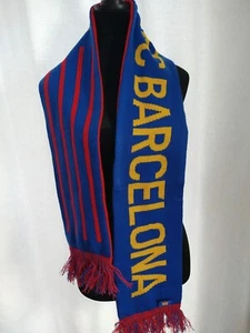 FC Barcelona Scarf Spain Football Soccer Club FCB Official Red Blue Barca Knit - Picture 1 of 5