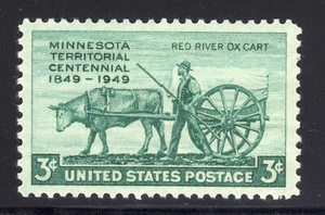 Sello de Estados Unidos #981 --- 3c MINNESOTA - XF-EXCELENTE - COMO NUEVO - GRADO 95 - Imagen 1 de 2