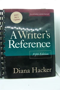 A Writer's Reference, Fifth Edition - Plastic Comb By Diana Hacker - NEW - Picture 1 of 3