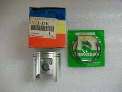 ¡NUEVO! ¡NUEVO! Kawasaki KDX200 KDX 200 1986 pistón y anillos diámetro estándar OEM AHRMA 86-88 Foto 1 de 4