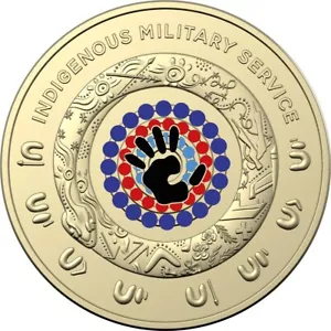 2021 $2 Indigenous Military Service Coin - UNC - Picture 1 of 2