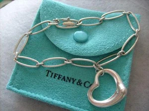 Pulsera de eslabón a corazón abierto Tiffany & Co. Elsa Peretti - Imagen 1 de 8