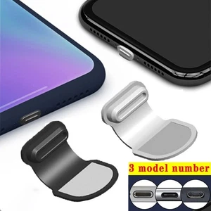 Loss-proof Charging Port Anti-Dust Dirt Plug Dustproof Cover Type-C/Mirco - Photo 1 sur 7