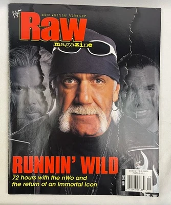 MAY 2002 WWF RAW WRESTLING MAGAZINE HULK HOGAN NWO With Mint Poster  - Image 1 of 4