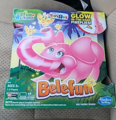 BELEFUN Elefun Butterfly Catching Game PINK Elephant Glow In The Dark Sealed NEW - Image 1 of 2