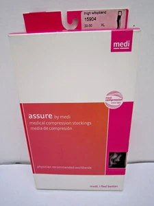 Mediven Assure PUNTERA ABIERTA hasta el muslo con banda superior beige 20-30 X-grande 15904 - Imagen 1 de 3