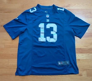 Nike Odell Beckham Jr New York Giants Jersey Men’s Size L Stitched NFL Blue #13 - Picture 1 of 22