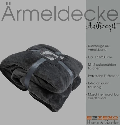 Decke mit Ärmel Kuscheldecke TV-Decke - Bild 1 von 2