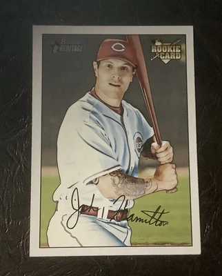 2007 Bowman Heritage Джош Гамильтон #242 RC почти как новый +/- - Изображение 1 из 2