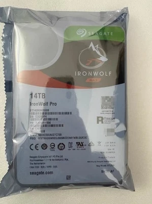 Seagate IronWolf Pro ST14000NE0008 14TB 7200 RPM 256MB Cache SATA 6.0G/S 3.5 HDD - Image 1 of 4
